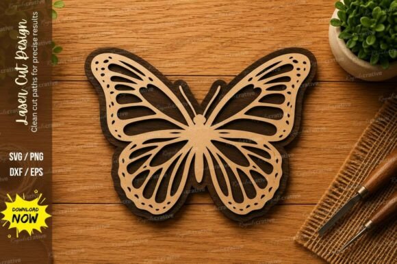 Butterfly SVG | Nature Insect Laser Cut Design
