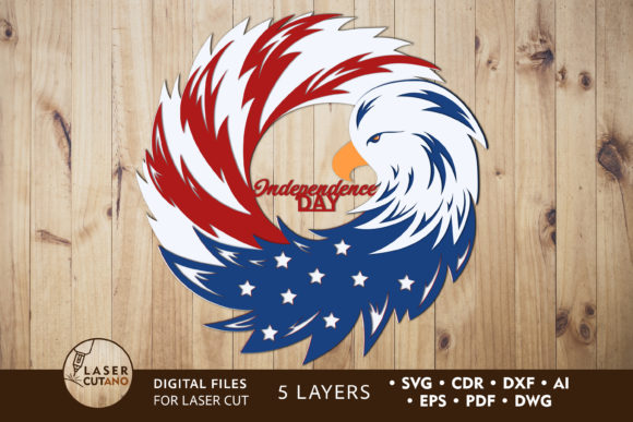 Celebrate with 3D Depth: Laser Cut 4th of July Designs