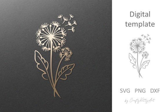 Dandelion Flower SVG: Elevate Your Paper & Laser Cut Projects