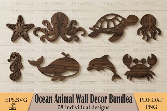 Ocean Animals Wall Decor Bundle